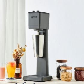 Milkshake Maker Machine, 375W Commercial Milk Shake Maker Mixer, Single Head Drink Mixer Blender Machine, 3-Speed Milkshake Blender With 27.7oz Stainl